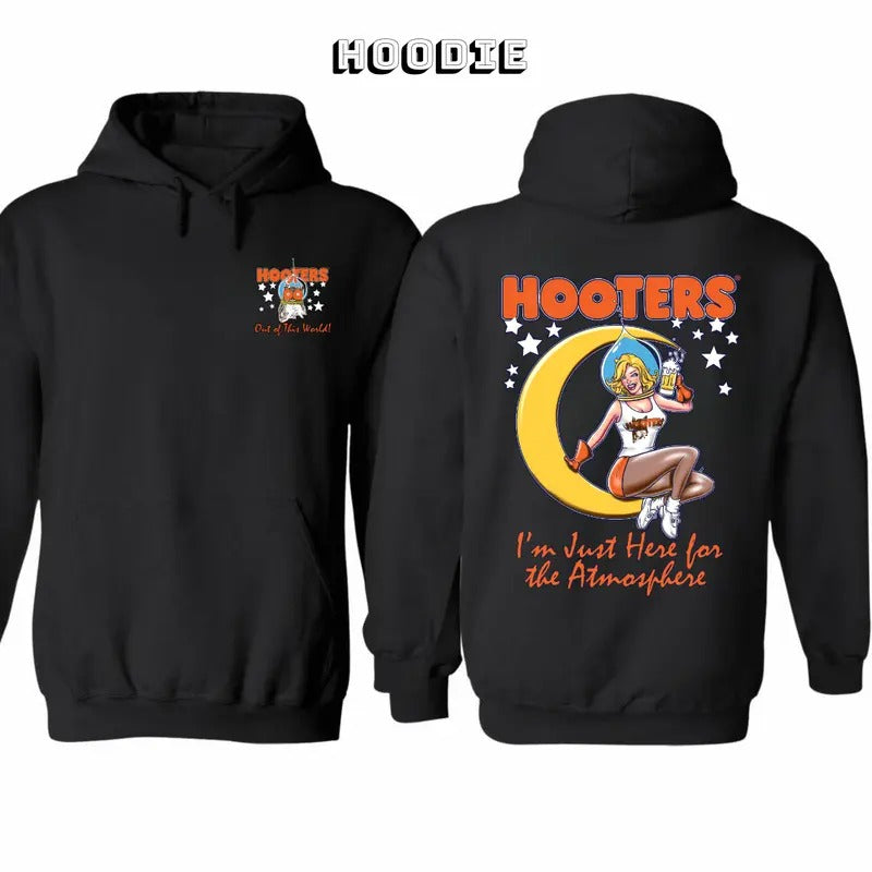 Vintage Hooters Moon Here Atmosphere 100% Cotton T-Shirts, Hoodie, Sweatshirt - T-Shirt, Sweatshirt, Hoodie
