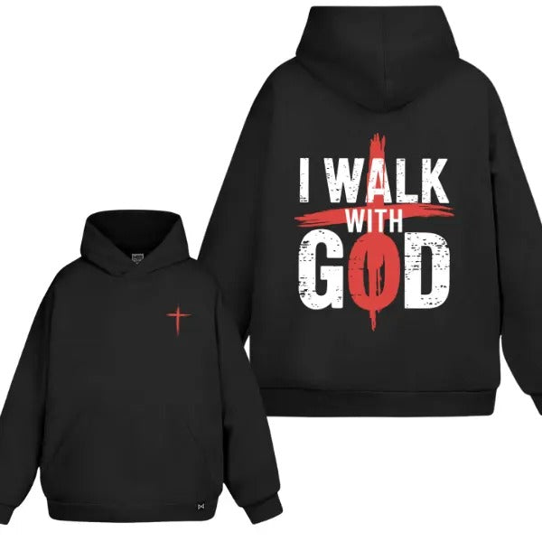 I Walk God 2 Sided (No Hood) 100% Cotton T-Shirts, Hoodie, Sweatshirt - T-Shirt, Sweatshirt, Hoodie