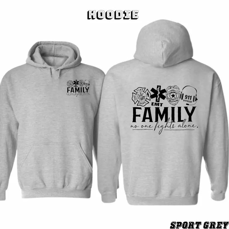 No One Fights Alone 2 Sided 100% Cotton T-Shirts, Hoodie, Sweatshirt - T-Shirt, Sweatshirt, Hoodie