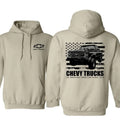 Chevy Truck American Flag 2 Sided 100% Cotton T-Shirts, Hoodie, Sweatshirt - T-Shirt, Sweatshirt, Hoodie