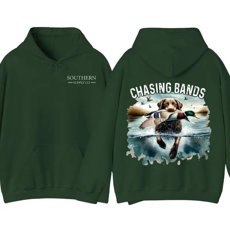 Chasing Bands Duck Hunting 100% Cotton T-Shirts, Hoodie, Sweatshirt - T-Shirt, Sweatshirt, Hoodie