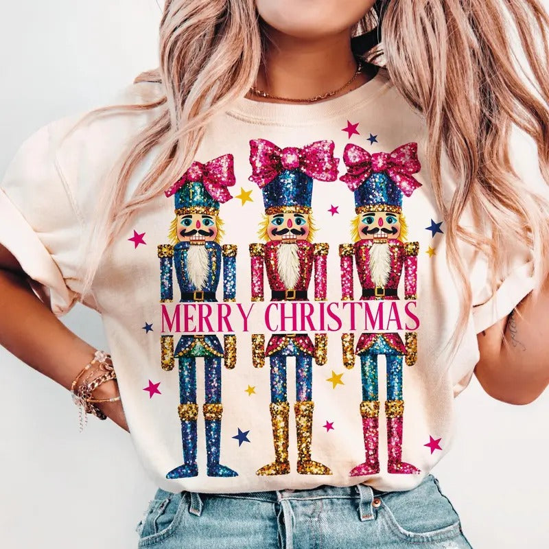 Merry Nutcracker Friends Shirt Cotton T-Shirts, Hoodie, Sweatshirt - T-Shirt, Sweatshirt, Hoodie