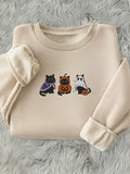 Drop Shoulder Casual Long Sleeve Round Neck Daily Fall & Winter Clothes T-Shirts, Hoodie, Sweatshirt - T-Shirt, Sweatshirt, Hoodie