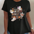 Cartoon Print Round Neck Casual Half Sleeve Crew Neck Daily Vacation Outdoor Clothes All Seasons T-Shirts, Hoodie, Sweatshirt - T-Shirt, Sweatshirt, Hoodie