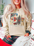 Print Drop Shoulder Casual Long Sleeve Round Neck Daily Fall & Winter Clothes T-Shirts, Hoodie, Sweatshirt - T-Shirt, Sweatshirt, Hoodie