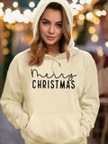 Themed Letter Print Drawstring Pocket Casual Long Sleeve Hooded Fall & Winter Clothes Daily T-Shirts, Hoodie, Sweatshirt - T-Shirt, Sweatshirt, Hoodie