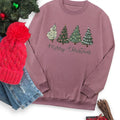 Tree & Letter Print Round Neck Casual Long Sleeve Crew Neck Fall & Winter Clothes Daily T-Shirts, Hoodie, Sweatshirt - T-Shirt, Sweatshirt, Hoodie