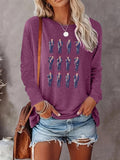 Figure Print Round Neck Casual Crew Neck Daily Vacation Outdoor Clothes All Seasons T-Shirts, Hoodie, Sweatshirt - T-Shirt, Sweatshirt, Hoodie