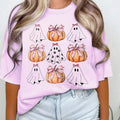 Ghost & Letter Print Round Neck Casual Short Sleeve Crew Neck Summer Top Daily T-Shirts, Hoodie, Sweatshirt - T-Shirt, Sweatshirt, Hoodie