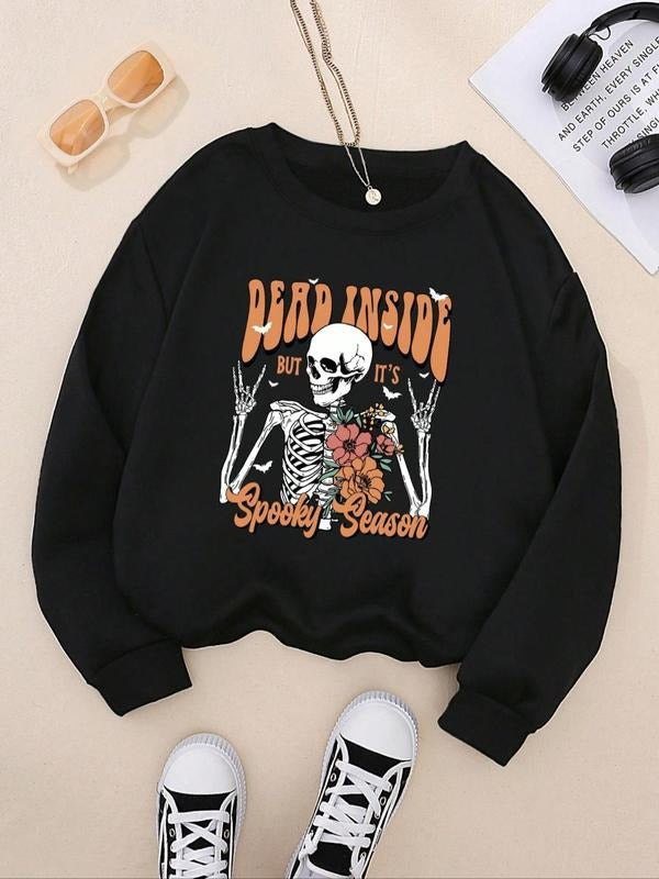 Drop Shoulder Casual Long Sleeve Crew Neck Fall & Winter Clothes Daily Wearstyle{N002}2 T-Shirts, Hoodie, Sweatshirt - T-Shirt, Sweatshirt, Hoodie