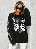 Round Neck Drop Shoulder Casual Crew Neck Daily Outdoor Spring & Fall T-Shirts, Hoodie, Sweatshirt - T-Shirt, Sweatshirt, Hoodie