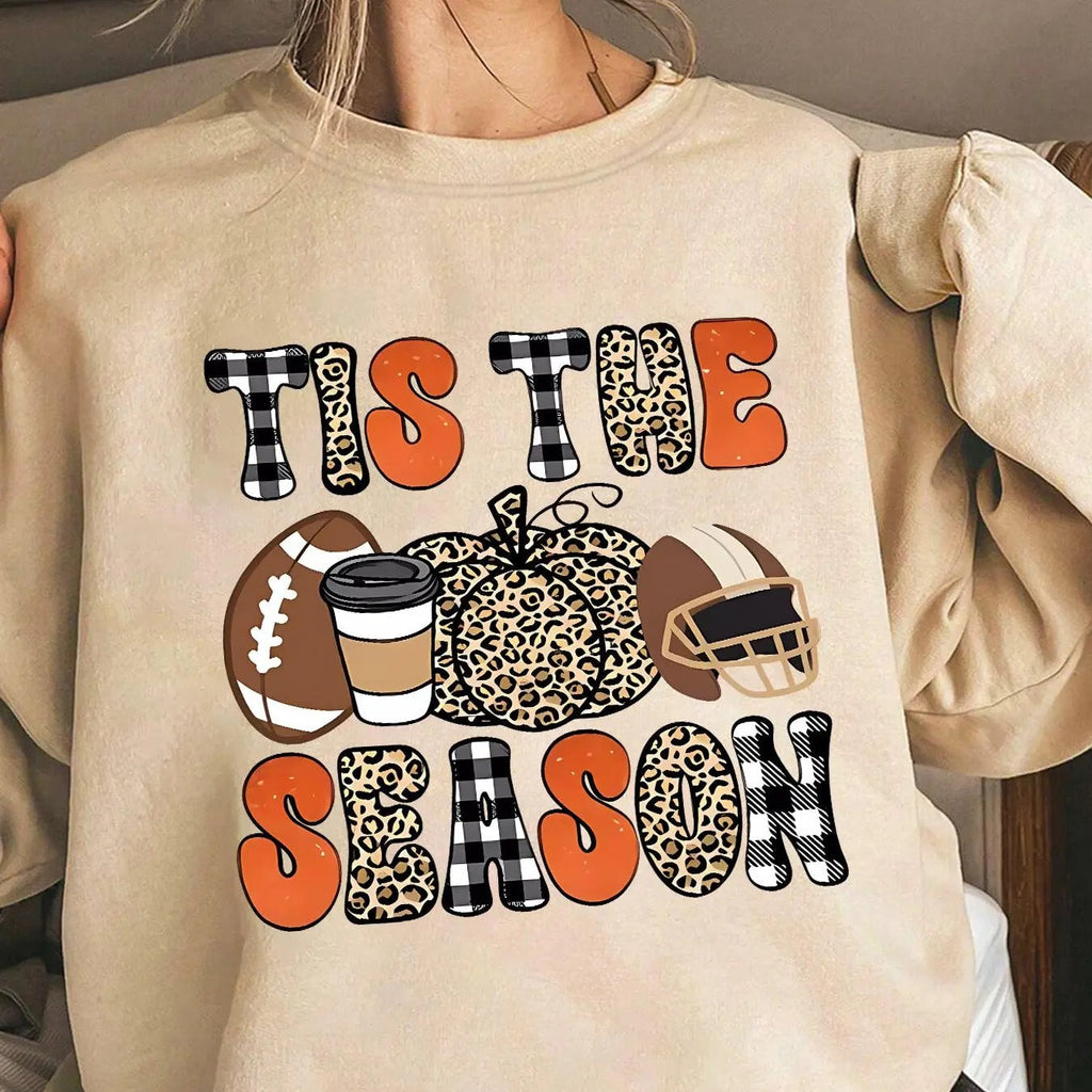 Halloween & Letter Print Drop Shoulder Thermal Lined Casual Long Sleeve Round Neck Daily Clothes All Seasons T-Shirts, Hoodie, Sweatshirt - T-Shirt, Sweatshirt, Hoodie