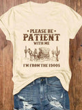 Letter & Wagon Print Round Neck Vintage Casual Short Sleeve Daily Summer T-Shirts, Hoodie, Sweatshirt - T-Shirt, Sweatshirt, Hoodie