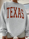 Letter Print Crew Neck Casual Long Sleeve Daily Clothes All Seasons T-Shirts, Hoodie, Sweatshirt - T-Shirt, Sweatshirt, Hoodie