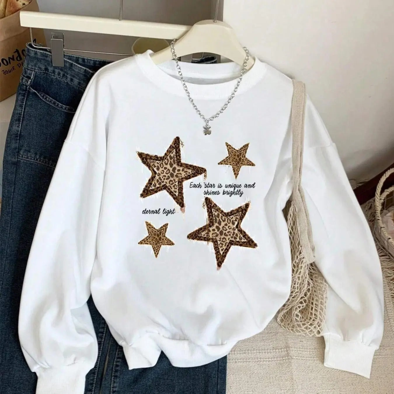 Letter Print Crew Neck Casual Long Sleeve Fall & Winter Comfort Clothes Daily T-Shirts, Hoodie, Sweatshirt - T-Shirt, Sweatshirt, Hoodie
