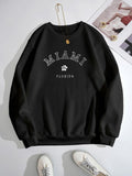 Letter Print Drop Shoulder Casual Round Neck Spring & Fall Clothes Daily Wearstyle{N002}2 T-Shirts, Hoodie, Sweatshirt - T-Shirt, Sweatshirt, Hoodie