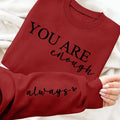 Letter Print Round Neck Casual Long Sleeve Crew Neck Fall & Winter Clothes Daily Wearstyle{N002}6 T-Shirts, Hoodie, Sweatshirt - T-Shirt, Sweatshirt, Hoodie