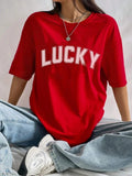 Letter Print Round Neck Casual Crew Neck Daily Vacation Outdoor Clothes Summerstyle{N002}10 T-Shirts, Hoodie, Sweatshirt - T-Shirt, Sweatshirt, Hoodie