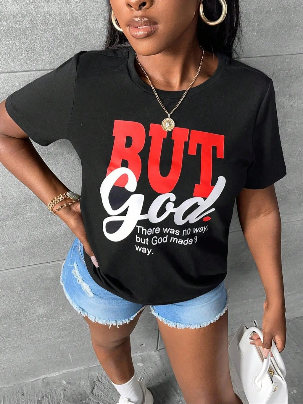 Letter Print Round Neck Summer Clothes Short Sleeve Crew Neck Daily Casual Summer Top T-Shirts, Hoodie, Sweatshirt - T-Shirt, Sweatshirt, Hoodie