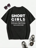 Letter Print Round Neck Summer Clothes Short Sleeve Crew Neck Daily Casual Summer Top Womenstyle{N002}2 T-Shirts, Hoodie, Sweatshirt - T-Shirt, Sweatshirt, Hoodie