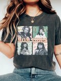 Letter Print Round Neck Vintage Casual Short Sleeve Daily Summer T-Shirts, Hoodie, Sweatshirt - T-Shirt, Sweatshirt, Hoodie
