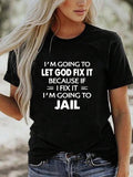 Letter Print Round Neck Vintage Short Sleeve Daily Casual Summer T-Shirts, Hoodie, Sweatshirt - T-Shirt, Sweatshirt, Hoodie
