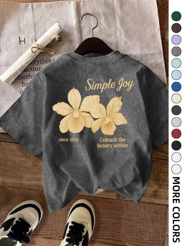 Plain Round Neck Casual Short Sleeve Crew Neck Daily Clothes All Seasons Top T-Shirts, Hoodie, Sweatshirt - T-Shirt, Sweatshirt, Hoodie