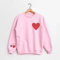 Valentines Initial Sleeve Couple Matching Valentine Loose Fit Fabric T-Shirts, Hoodie, Sweatshirt - T-Shirt, Sweatshirt, Hoodie