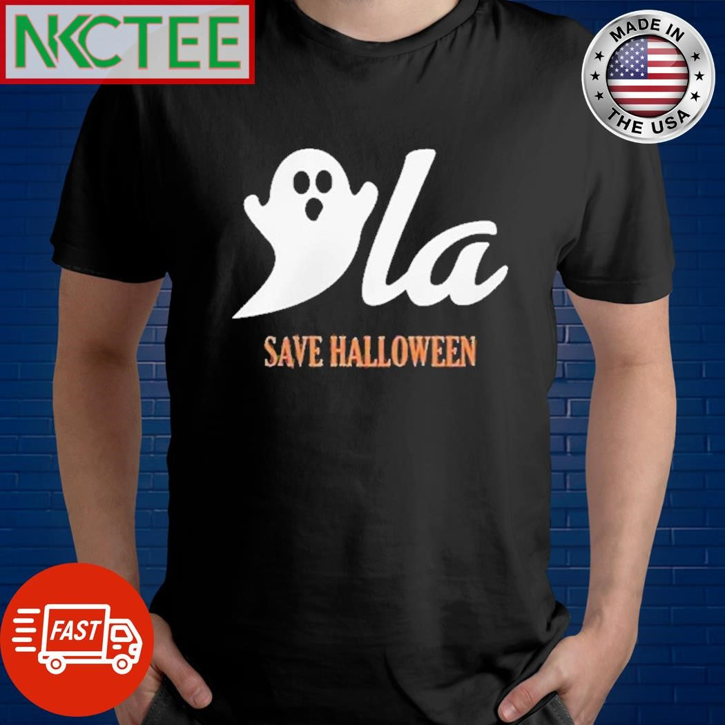 Womens Comma La Save Halloween Print T-Shirt Unisex T-shirt, Sweatshirt, Hoodie, Long Sleeve Tee - T-Shirt, Sweatshirt, Hoodie