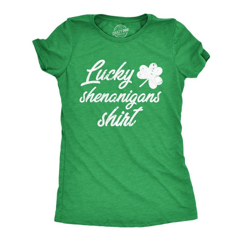 Lucky Shenanigans Shirt Funny Saint Patricks Day Parade Funny Cute Vintage Saint Green T-Shirts, Hoodie, Sweatshirt - T-Shirt, Sweatshirt, Hoodie