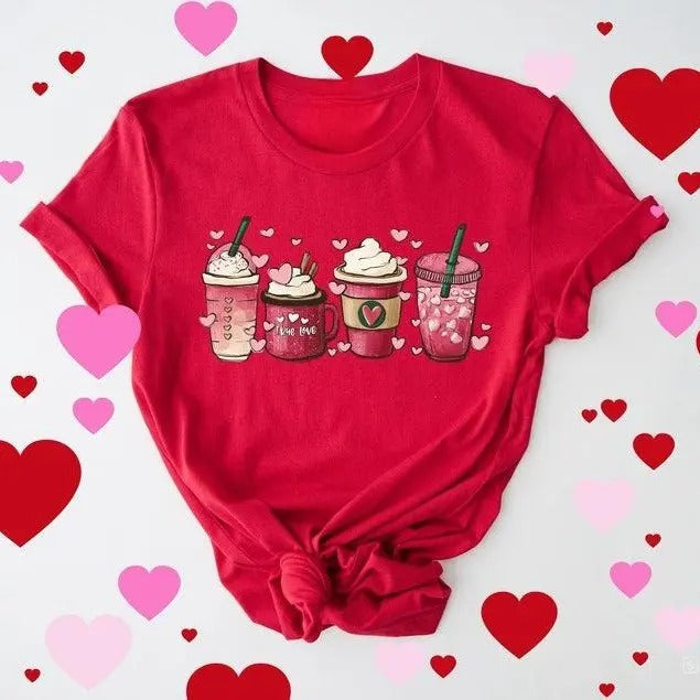 Shirt Valentine Coffee Shirt Valentines T-Shirts, Hoodie, Sweatshirt - T-Shirt, Sweatshirt, Hoodie