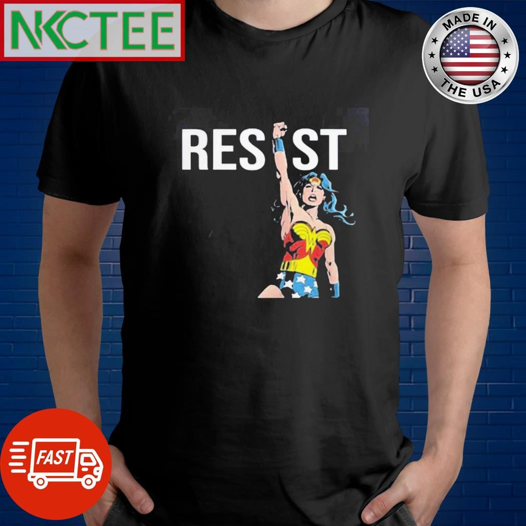 Wonder Woman Resist 2024 T-shirt Unisex T-shirt, Sweatshirt, Hoodie, Long Sleeve Tee - T-Shirt, Sweatshirt, Hoodie