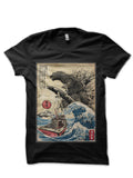 Woodblock Orca Japan Black T-Shirts, Hoodie, Sweatshirt - T-Shirt, Sweatshirt, Hoodie