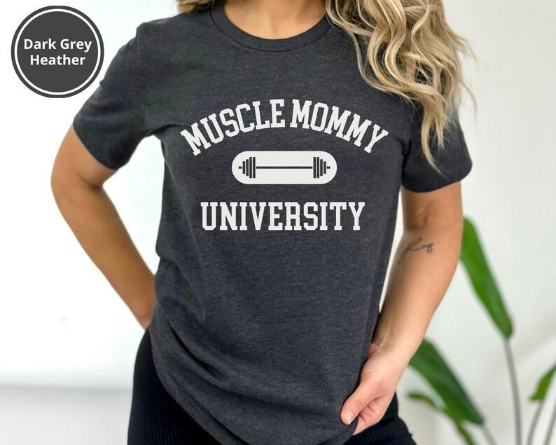 Workout Shirt Muscle Mommy University Shirt Funny Weightlifting Gym Fitness T-Shirts, Hoodie, Sweatshirt - T-Shirt, Sweatshirt, Hoodie
