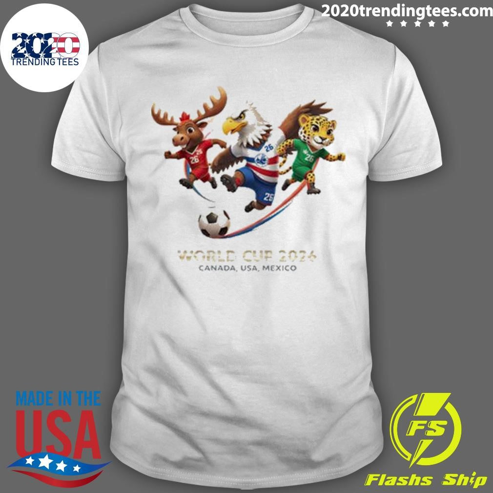 World Cup 2026 Canada USA Mexico Soccer Football Shirt Unisex T-shirt, Sweatshirt, Hoodie, Long Sleeve Tee - T-Shirt, Sweatshirt, Hoodie