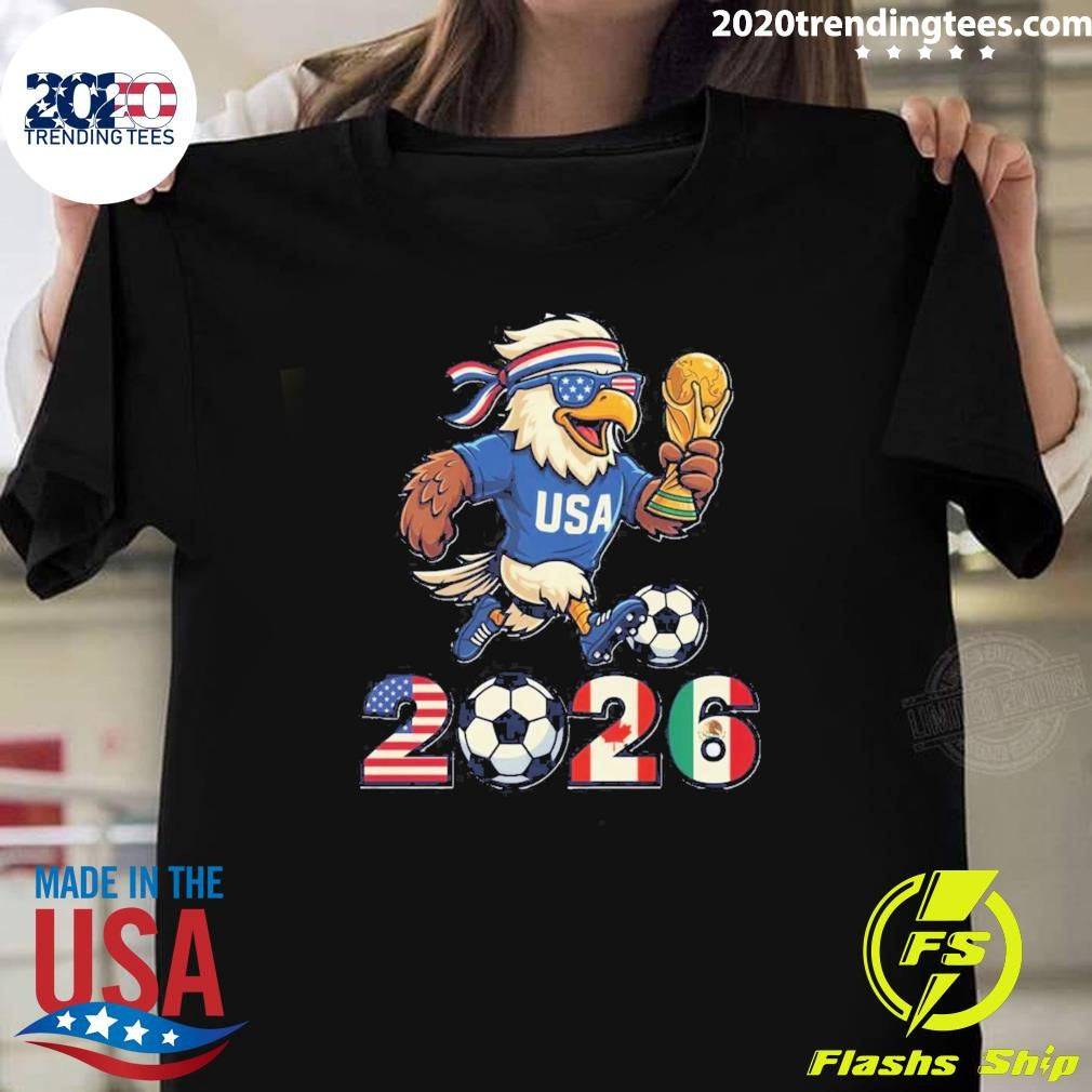 World Cup 2026 USA Soccer Eagle Tee FIFA Fan Gift Football Shirt Unisex T-shirt, Sweatshirt, Hoodie, Long Sleeve Tee - T-Shirt, Sweatshirt, Hoodie