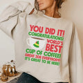 World'S Best Cup Coffee Buddy Fun You Did Congratulations Shirt 2024 Him Her T-Shirts, Hoodie, Sweatshirt - T-Shirt, Sweatshirt, Hoodie