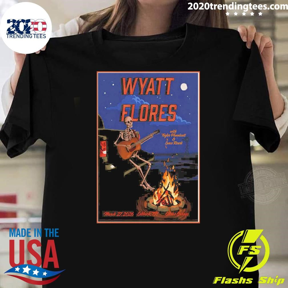 Wyatt Flores Cooks Garage In Lubbock TX March 27 2026 Shirt Unisex T-shirt, Sweatshirt, Hoodie, Long Sleeve Tee - T-Shirt, Sweatshirt, Hoodie