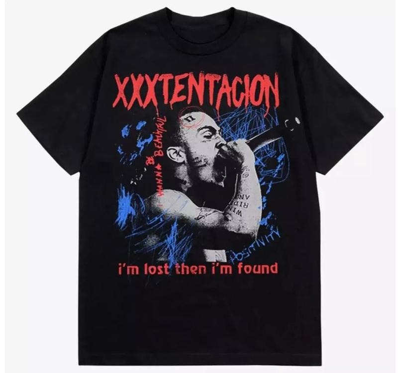XXXTentacion I'M Lost Then I'M Found Black Authentic T-Shirts, Hoodie, Sweatshirt - T-Shirt, Sweatshirt, Hoodie