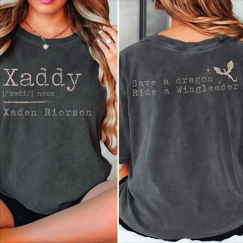 Xaddy Save Dragon Ride Wingleader Shirt Xaddy Fantasy Bookish Dragon Riders Book Lover Shirt T-Shirts, Hoodie, Sweatshirt - T-Shirt, Sweatshirt, Hoodie