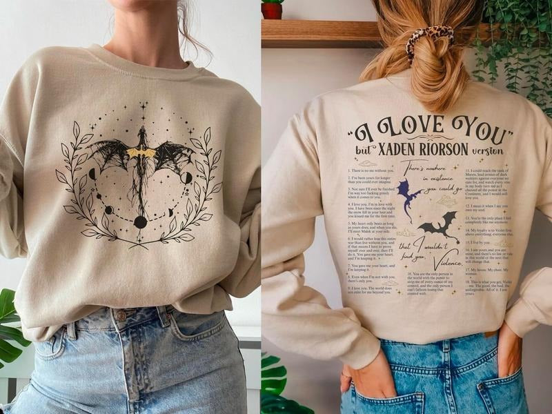 Xaden Quote Romantasy Booktok Quotes Shirt Dragon Bookish Fandom Romance Fantasy Dragons Dark Academia Shirt T-Shirts, Hoodie, Sweatshirt - T-Shirt, Sweatshirt, Hoodie