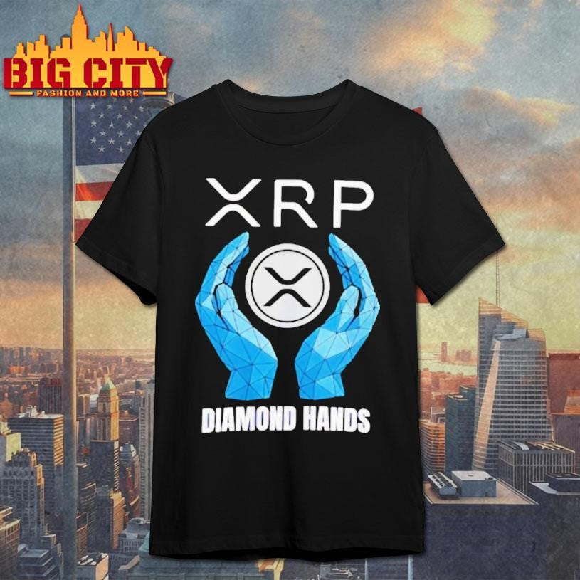 Xrp Diamond Hands Logo Premium Shirt Unisex T-shirt, Sweatshirt, Hoodie, Long Sleeve Tee - T-Shirt, Sweatshirt, Hoodie