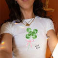 Y2k Baby Coquette Top St Patricks Day Baby St Patricks T-Shirts, Hoodie, Sweatshirt - T-Shirt, Sweatshirt, Hoodie