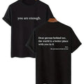 YOU ARE ENOUGH Sleeve Cotton Casual Menswear T-Shirts, Hoodie, Sweatshirt - T-Shirt, Sweatshirt, Hoodie