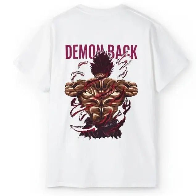 YUJIRO HANMA GYM Demon Back Baki Shirt Pump Cover Gym Fitness Anime Bodybuilding Him Her Cheap Go Fast Feel Alive Menswear Top Underwear Streetwear Comfort Colors T-Shirts, Hoodie, Sweatshirt - T-Shirt, Sweatshirt, Hoodie