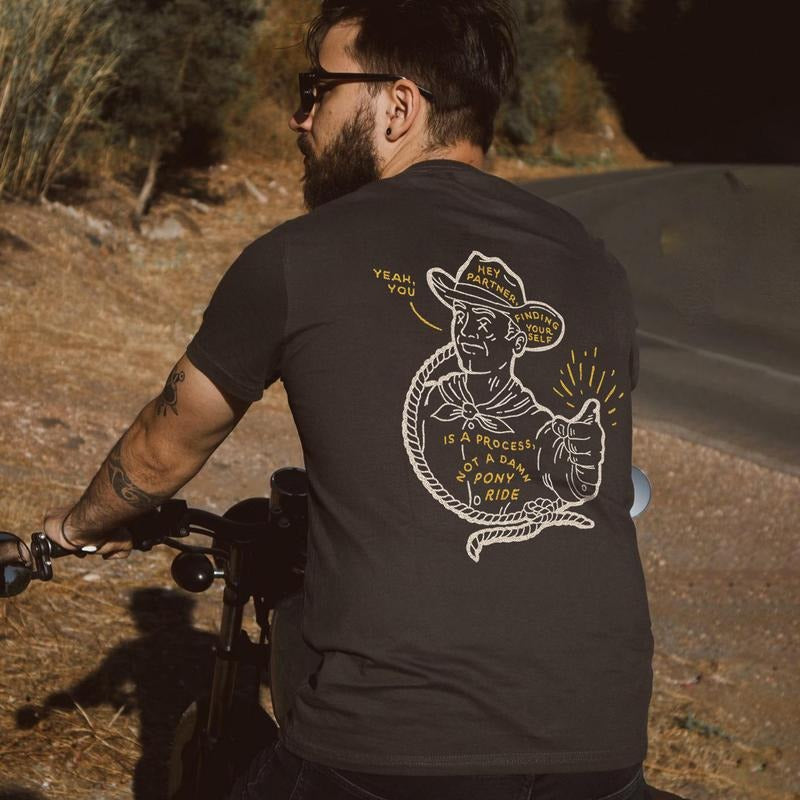 Yeah You Finding Yourself Is Process Not Damn Pony Ride Printed Man Character T-Shirts, Hoodie, Sweatshirt - T-Shirt, Sweatshirt, Hoodie