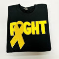 Yellow Fighting Ribbon Patch Gildan T-Shirts, Hoodie, Sweatshirt - T-Shirt, Sweatshirt, Hoodie