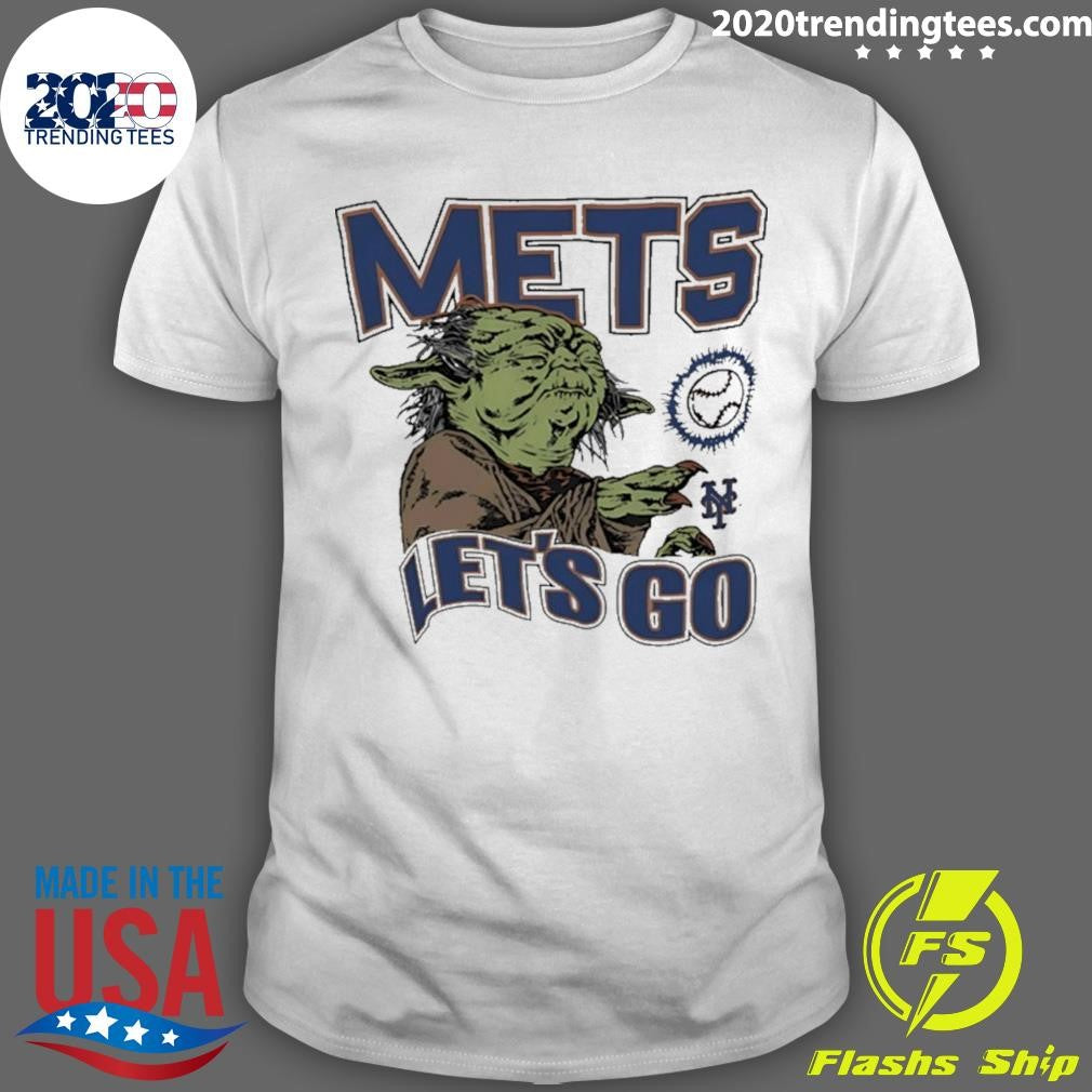 Yoda Mets Lets Go Shirt Unisex T-shirt, Sweatshirt, Hoodie, Long Sleeve Tee - T-Shirt, Sweatshirt, Hoodie