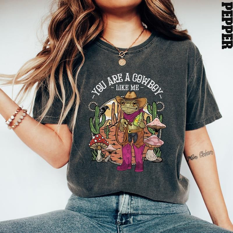You Are Cowboy Shirt Vintage Cowboy Frog Shirt Cowgirl Shirt Frog Cowboy Western Cute Frog T-Shirts, Hoodie, Sweatshirt - T-Shirt, Sweatshirt, Hoodie