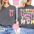 You Are Shirt Gildan Coquette Bow Religious Plus Size Christian Shirt T-Shirts, Hoodie, Sweatshirt - T-Shirt, Sweatshirt, Hoodie